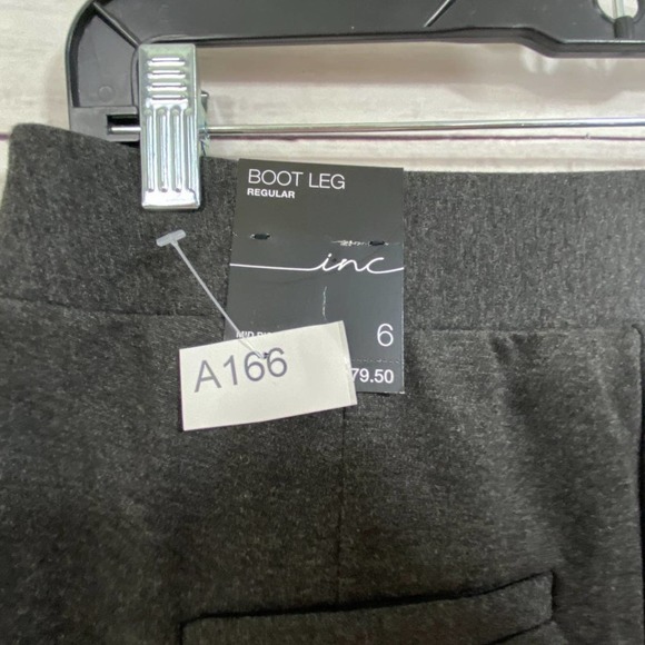 $79 INC INTERNATIONAL CONCEPTS Ponte Knit Stretch Boot Leg Pants 6 R - Picture 9 of 11